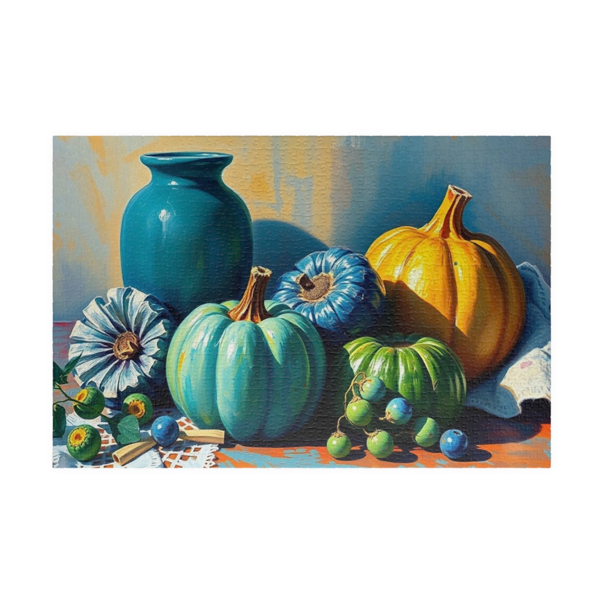 Autumn Harvest Jigsaw Puzzle, Fall Vintage Still Life Jigsaw Game, Family Activity, Home Cozy Nights, Thanksgiving Gift Ideas, Seasonal Fun 1014 pcs (Horizontal) Puzzle The Puzzle Chest