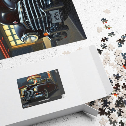Vintage Car Puzzle - Classic 1948 Tucker 48, Nostalgic Auto Jigsaw Fun Puzzle The Puzzle Chest