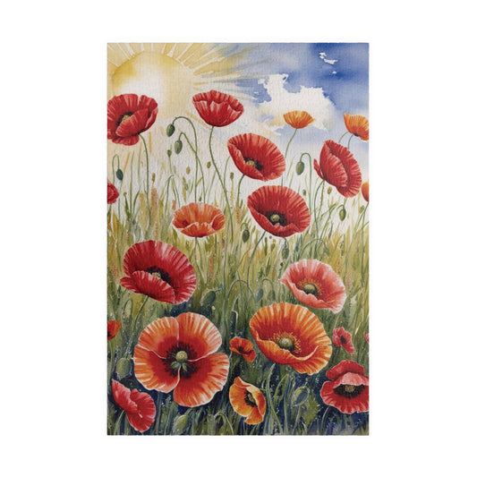 Poppy Field Jigsaw Puzzle, Impressionist Style Summer 110-1014 Piece Tabletop Game, Mindfulness Birthday Holiday Gift for Friends 1014 pcs (Vertical) Puzzle The Puzzle Chest
