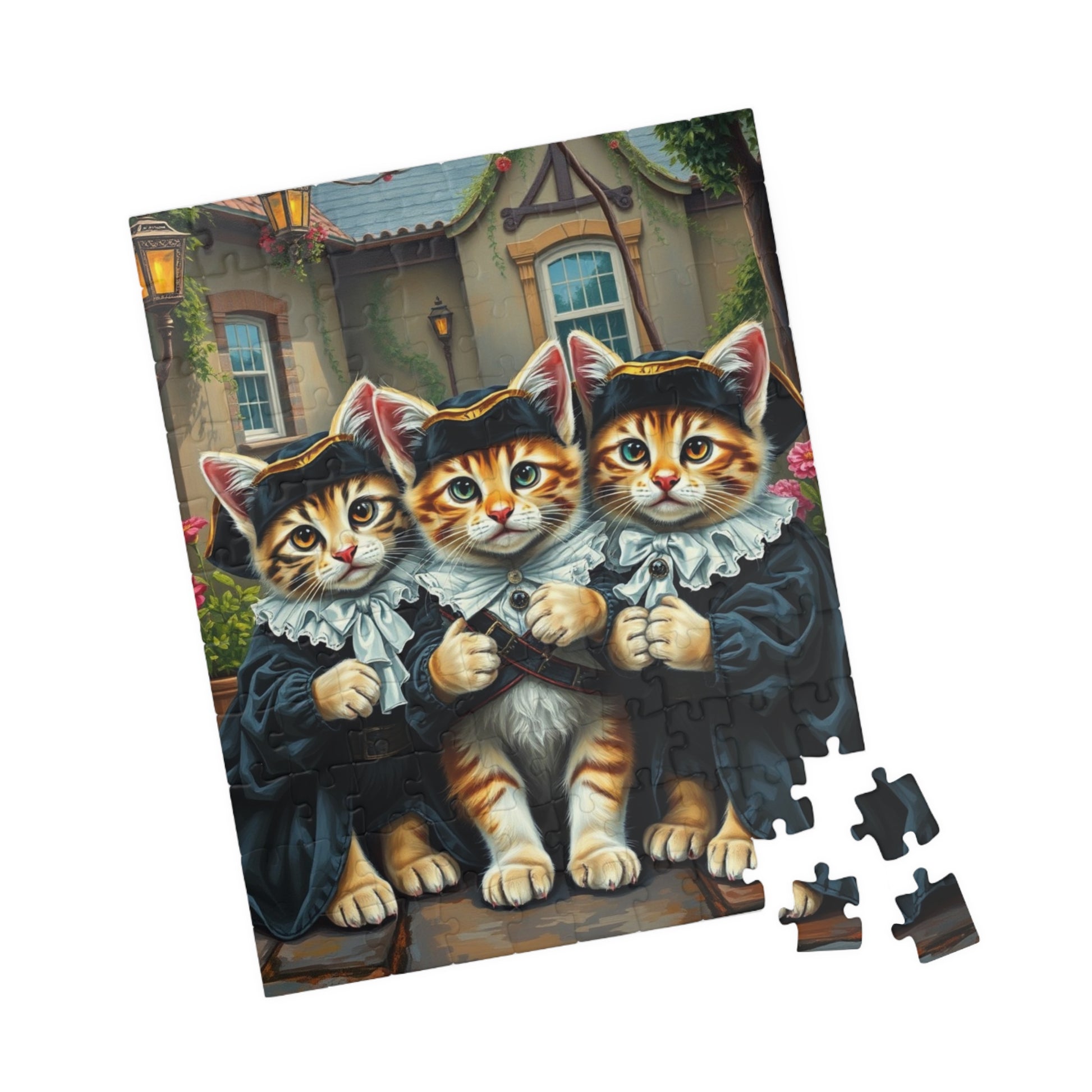 Charming Cat-themed Puzzle, Animal Jigsaw Game, Fun Family Activity, Best Cat Lover Gift Puzzle The Puzzle Chest