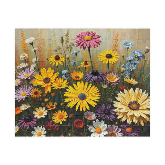 Floral Jigsaw Puzzle - Natures Bouquet, Flower Game for Adults, Nature Lover Gift, Mindful Home Activity, Game for Family Night, Puzzle Fan 110 pcs (Horizontal) Puzzle The Puzzle Chest