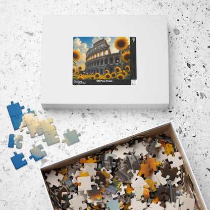 Jigsaw Puzzle, Ancient Colosseum and Sunflowers, 110 252 520 1014-Piece, Rome Italy, Creative Activity, Fun Family Game, Gift for Travelers Puzzle The Puzzle Chest