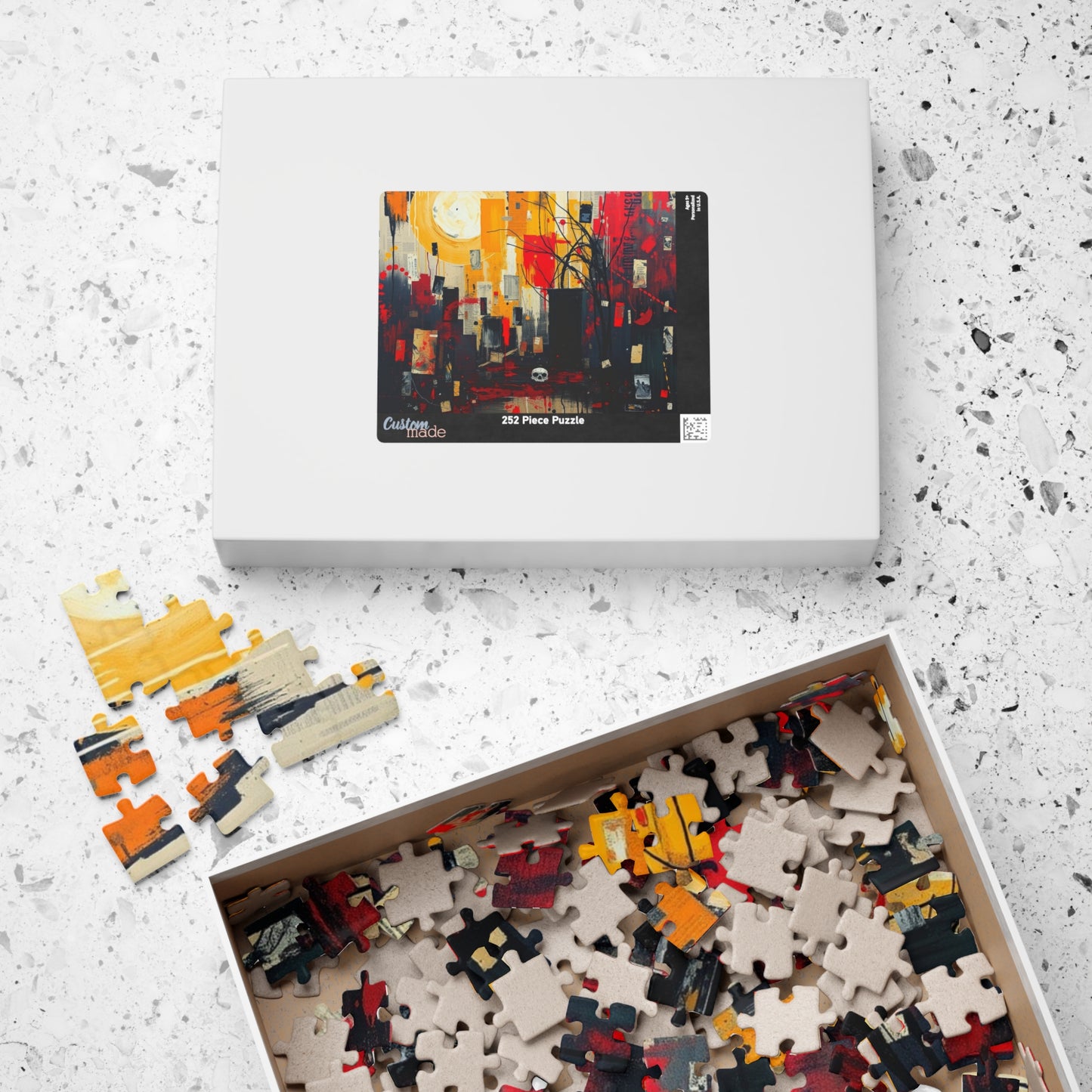Artistic Abstract Jigsaw Puzzle, Unique Gift for Adult Puzzle Lovers and Art Enthusiasts, Mindfulness Activity, Great for Family Game Night Puzzle The Puzzle Chest