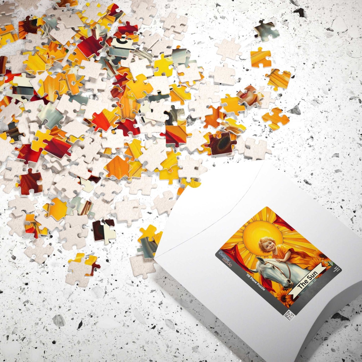 Sunshine Horse Puzzle - Tarot Card Style Jigsaw Game Ideal for Holiday or Birthday Gift, Mindfulness Activity, Family Game Night, Solo Fun Puzzle The Puzzle Chest