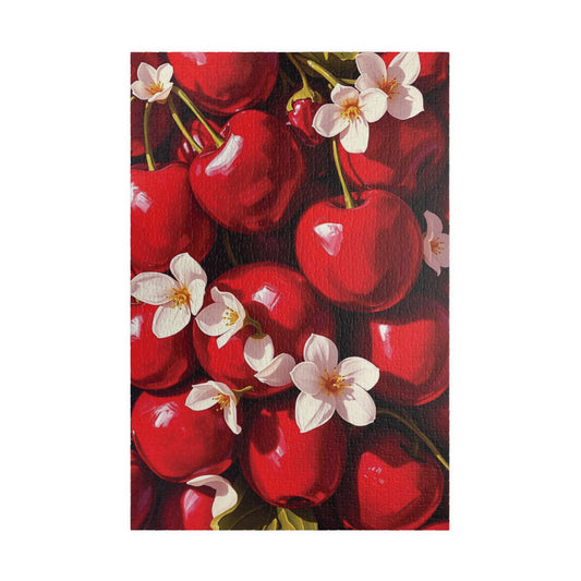 Chaotic Collage Cherry Puzzle, Fruit and Flower Jigsaw Game, Bold and Aesthetic Jigsaw for Puzzle Lovers and Art Enthusiasts, Mindful 1014 pcs (Vertical) Puzzle The Puzzle Chest
