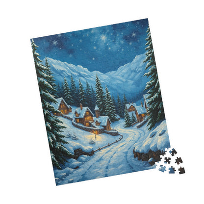 Winter Wonderland Puzzle - Cozy Home Scene, Jigsaw Puzzle for Family Fun, Holiday Activity, Gift Idea, Winter Decor, 110-1014 piece The Puzzle Chest