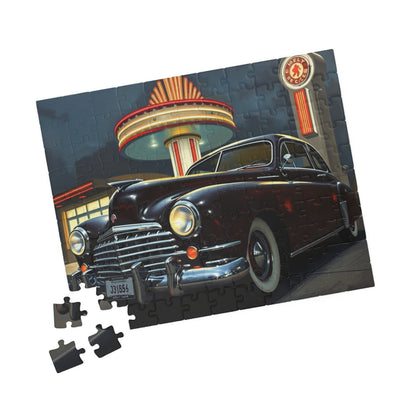 Vintage Car Puzzle - Classic 1948 Tucker 48, Nostalgic Auto Jigsaw Fun Puzzle The Puzzle Chest