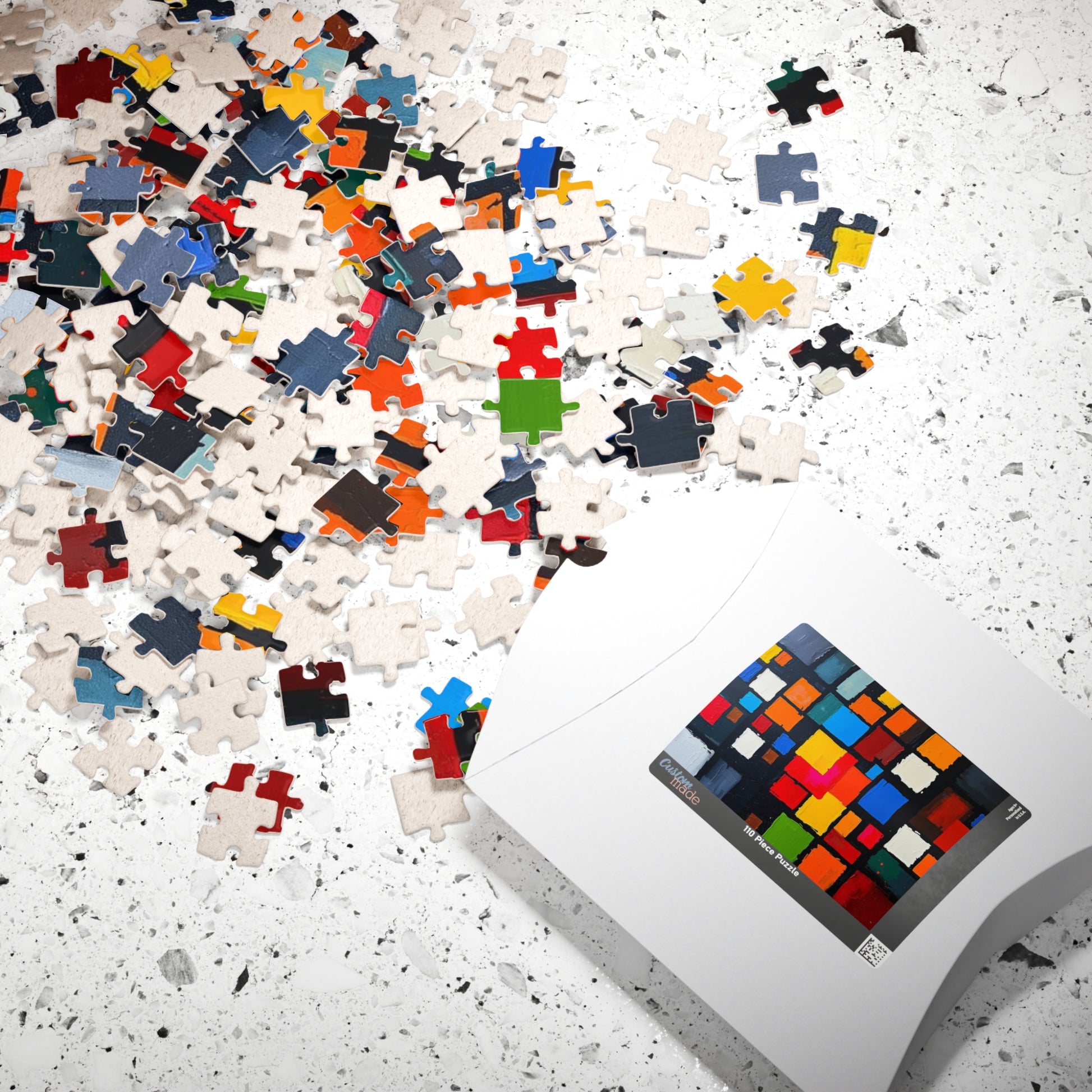 Colorful Abstract Puzzle for Art Lovers, Home Entertainment, Unique Gift for Friends and Family Activity Game Night, Adult Fun Puzzle The Puzzle Chest
