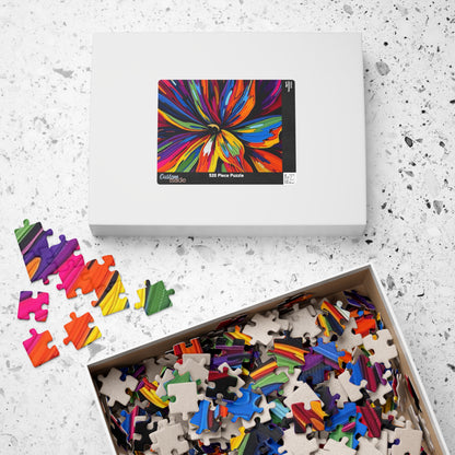 Close-up Abstract Flower Jigsaw Puzzle - Colorful Floral Art Puzzle The Puzzle Chest