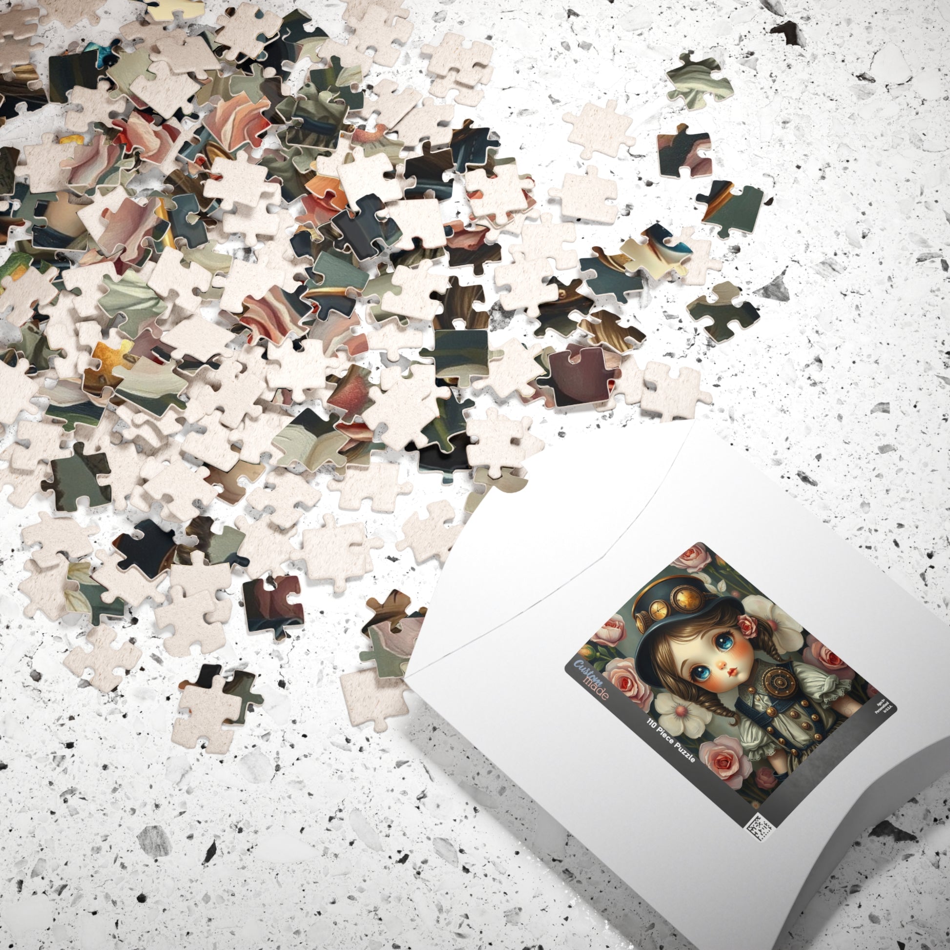 Whimsical Victorian Girl Puzzle, 110-1014 Piece Steampunk Jigsaw Game, Family Game, Gift for Adult and Teen Puzzle Lover, Home Entertainment Puzzle The Puzzle Chest