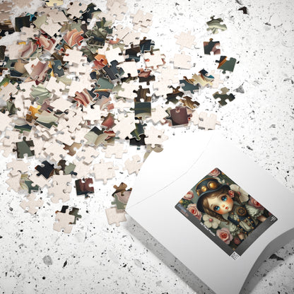 Whimsical Victorian Girl Puzzle, 110-1014 Piece Steampunk Jigsaw Game, Family Game, Gift for Adult and Teen Puzzle Lover, Home Entertainment Puzzle The Puzzle Chest