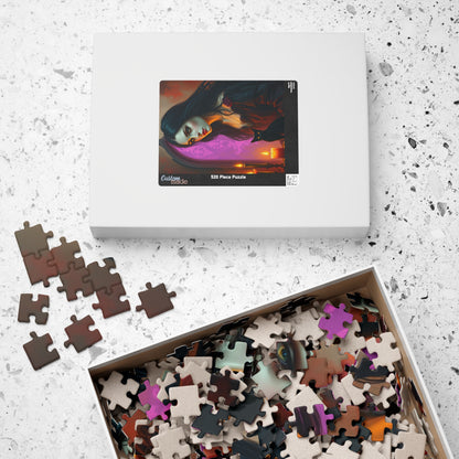 Gothic Witch Jigsaw Puzzle for Adult, Unique Gift for Fantasy Dark Art Lover and Puzzle Enthusiast, Mindful Activity, Quiet Leisure Solo Fun Puzzle The Puzzle Chest