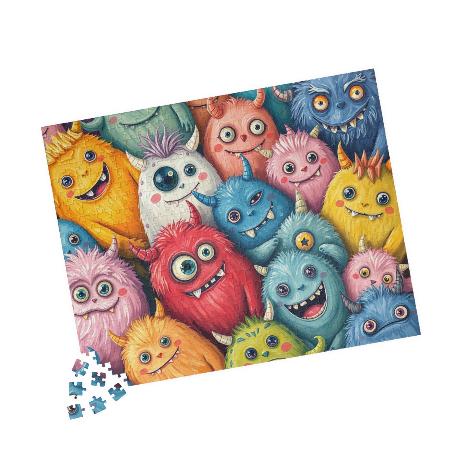 Monster Mash Halloween Puzzle, Colorful Adult Jigsaw Game, Spooky Creatures Activity, Scary Cute Halloween Gift for Friends Puzzle The Puzzle Chest