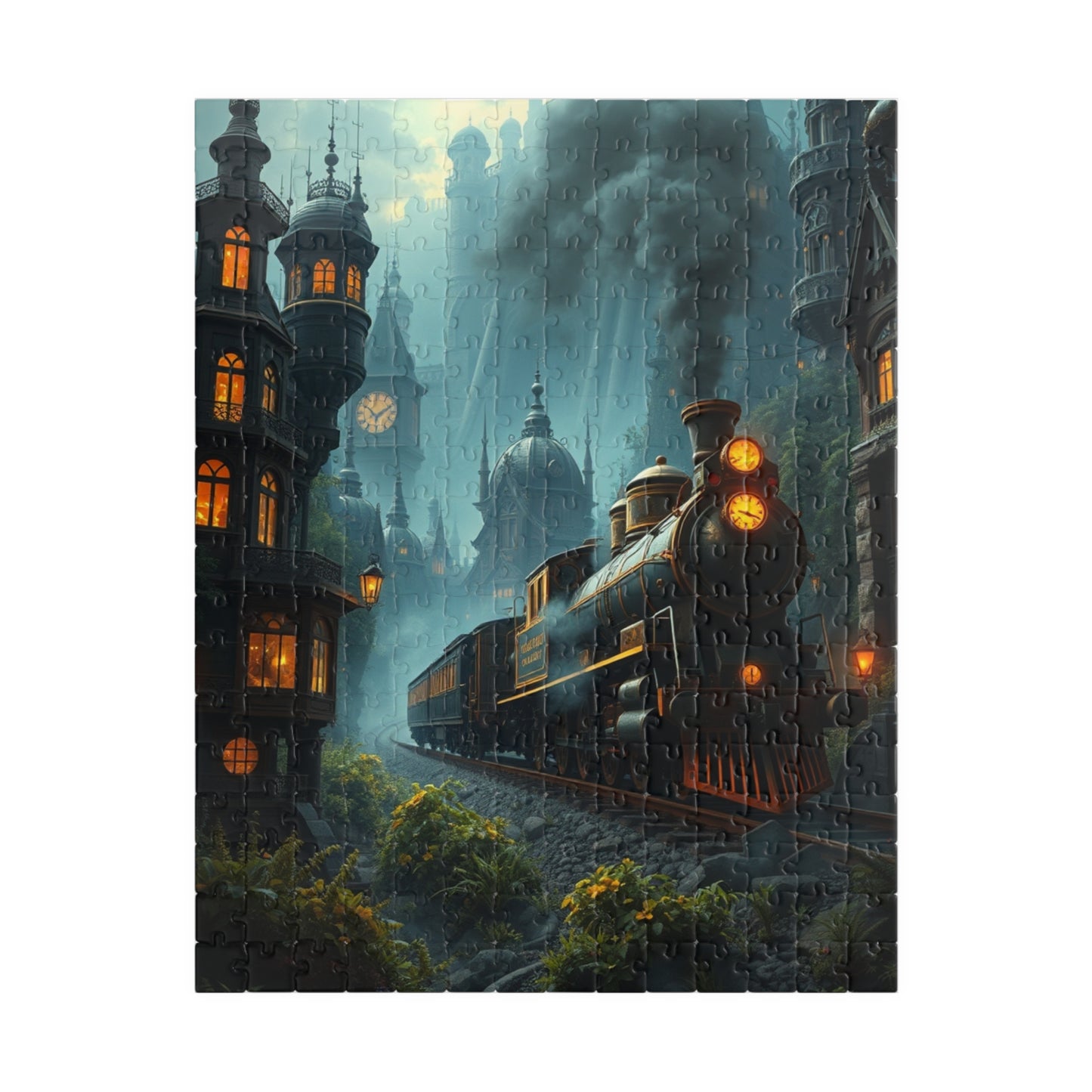 Steampunk Mystical Train Puzzle - Enchanting Steam Engine Design, Perfect for Gifts, Family Fun, Relaxing Activities, Puzzle Lovers 252 pcs (Vertical) Puzzle The Puzzle Chest