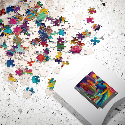 Penguin Surfer Jigsaw Puzzle – Animal Theme Game for All Ages, Family Activity, Gift for Kids, Adults, Game Night Puzzle The Puzzle Chest