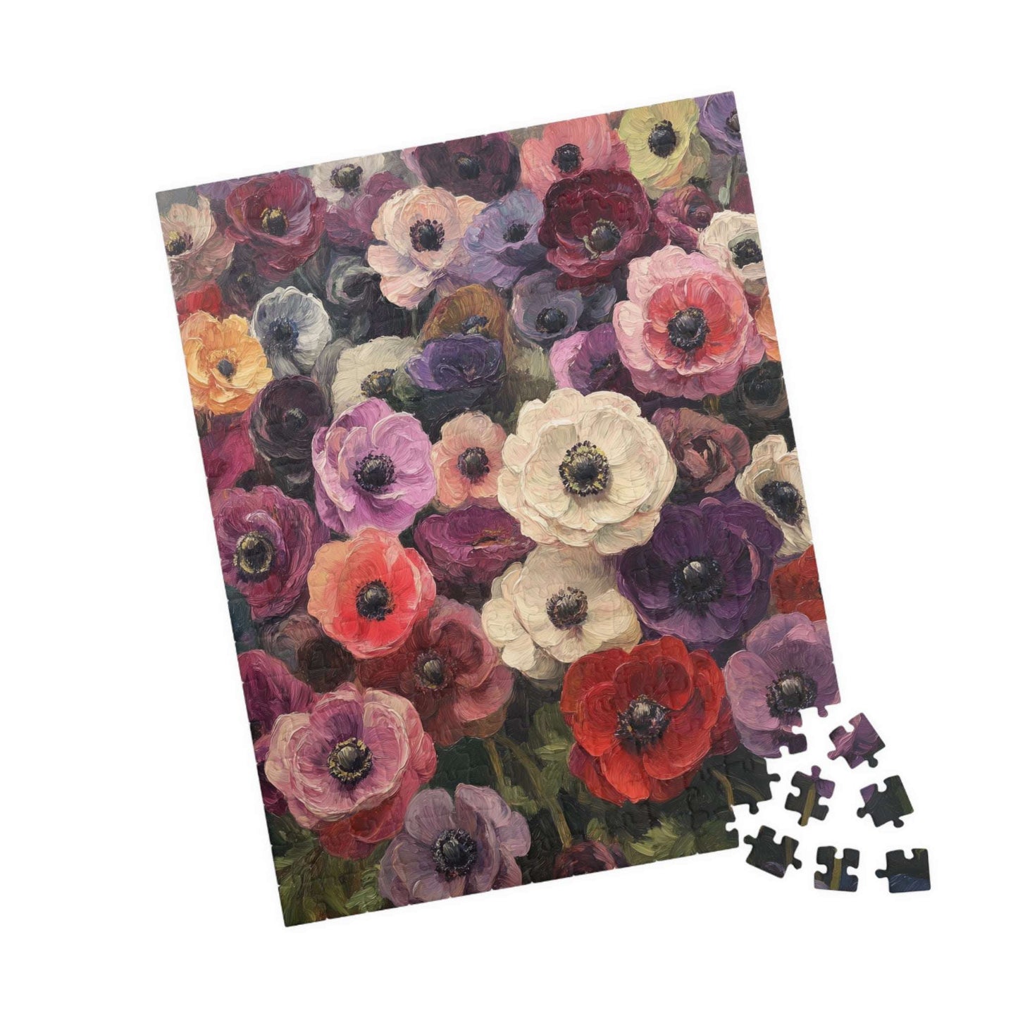 Vintage Anemone Floral Puzzle 110-1014 Piece | Botanical Jigsaw Puzzle