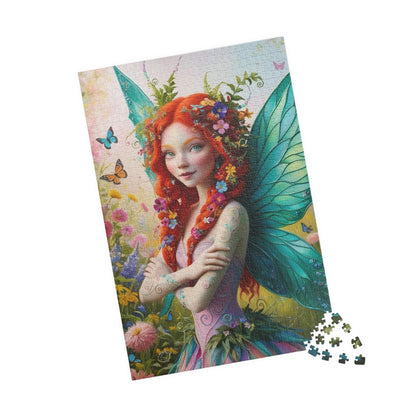 Sun-Kissed Butterfly Fairy Puzzle, Enchanting Mythical Jigsaw for Fantasy Lover, Gift for Kids and Adults, Artwork Puzzle, Relaxing Activity