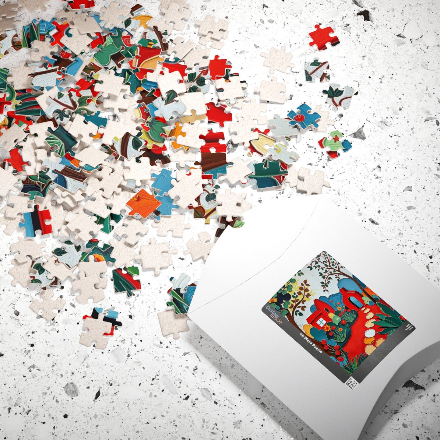 Rustic Landscape Jigsaw Puzzle, Vibrant Home Entertainment Family Activity, Creative Gift for Puzzle Lover Relaxing Indoor Game Brain Teaser Puzzle The Puzzle Chest