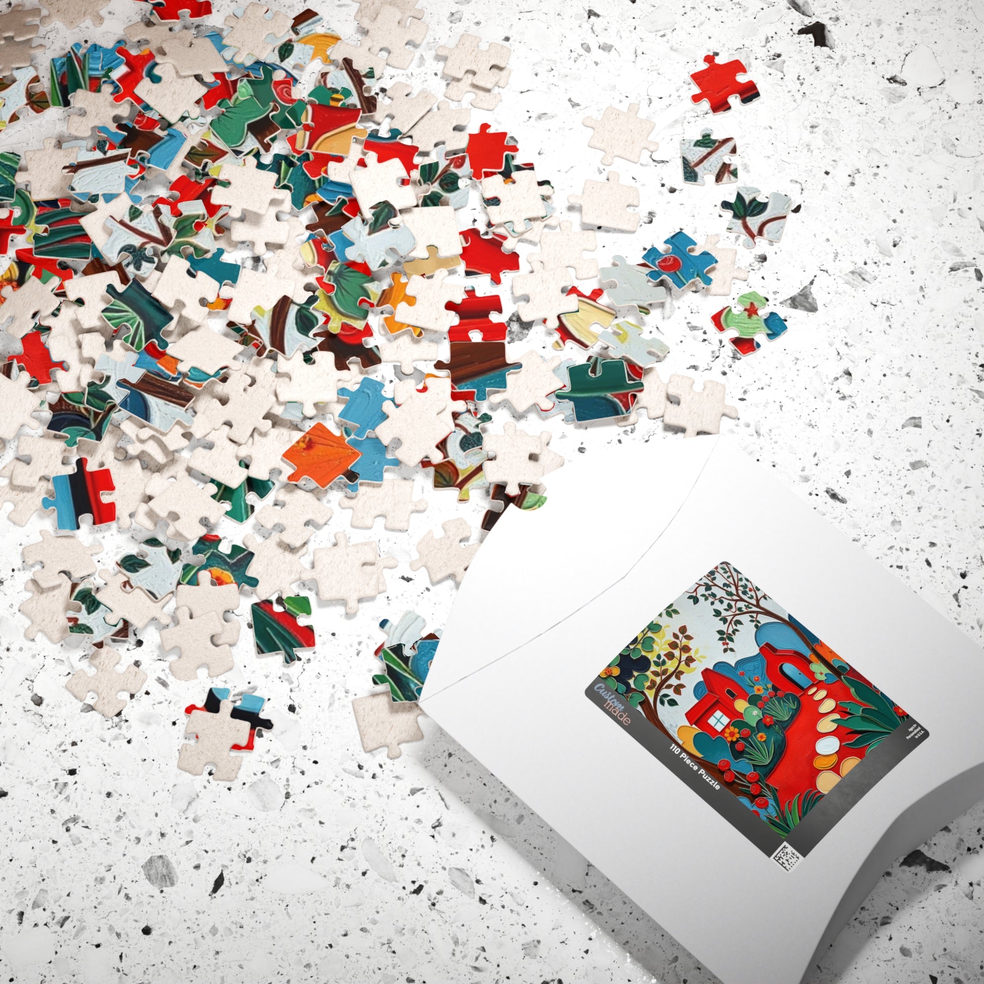 Rustic Landscape Jigsaw Puzzle, Vibrant Home Entertainment Family Activity, Creative Gift for Puzzle Lover Relaxing Indoor Game Brain Teaser Puzzle The Puzzle Chest