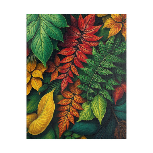 Chaotic Autumn Leaves Jigsaw Puzzle - Colorful Nature Scene, Family Game Night, Cozy Gift for Plant Lover Creative Hobby 520 pcs (Vertical) Puzzle The Puzzle Chest