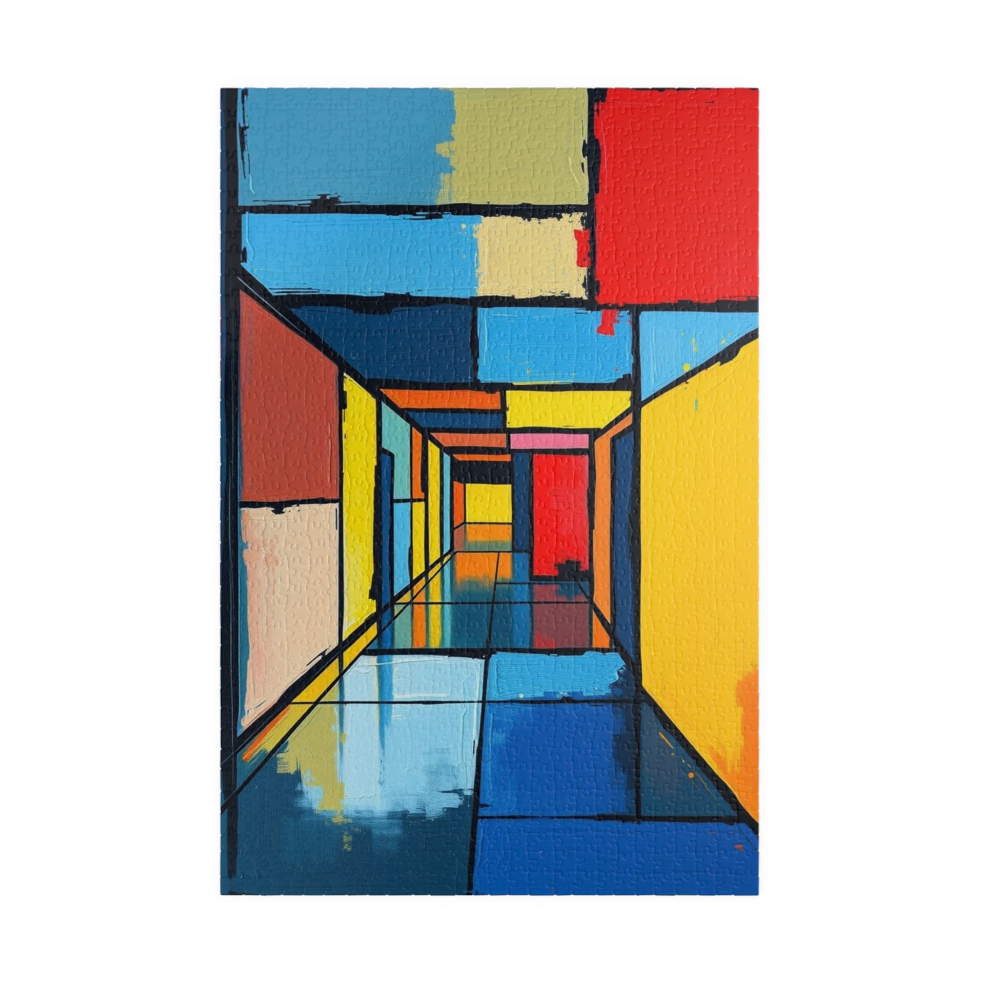 Colorful Abstract Art Puzzle - Geometric Shapes Jigsaw Game 1014 pcs (Vertical) Puzzle The Puzzle Chest