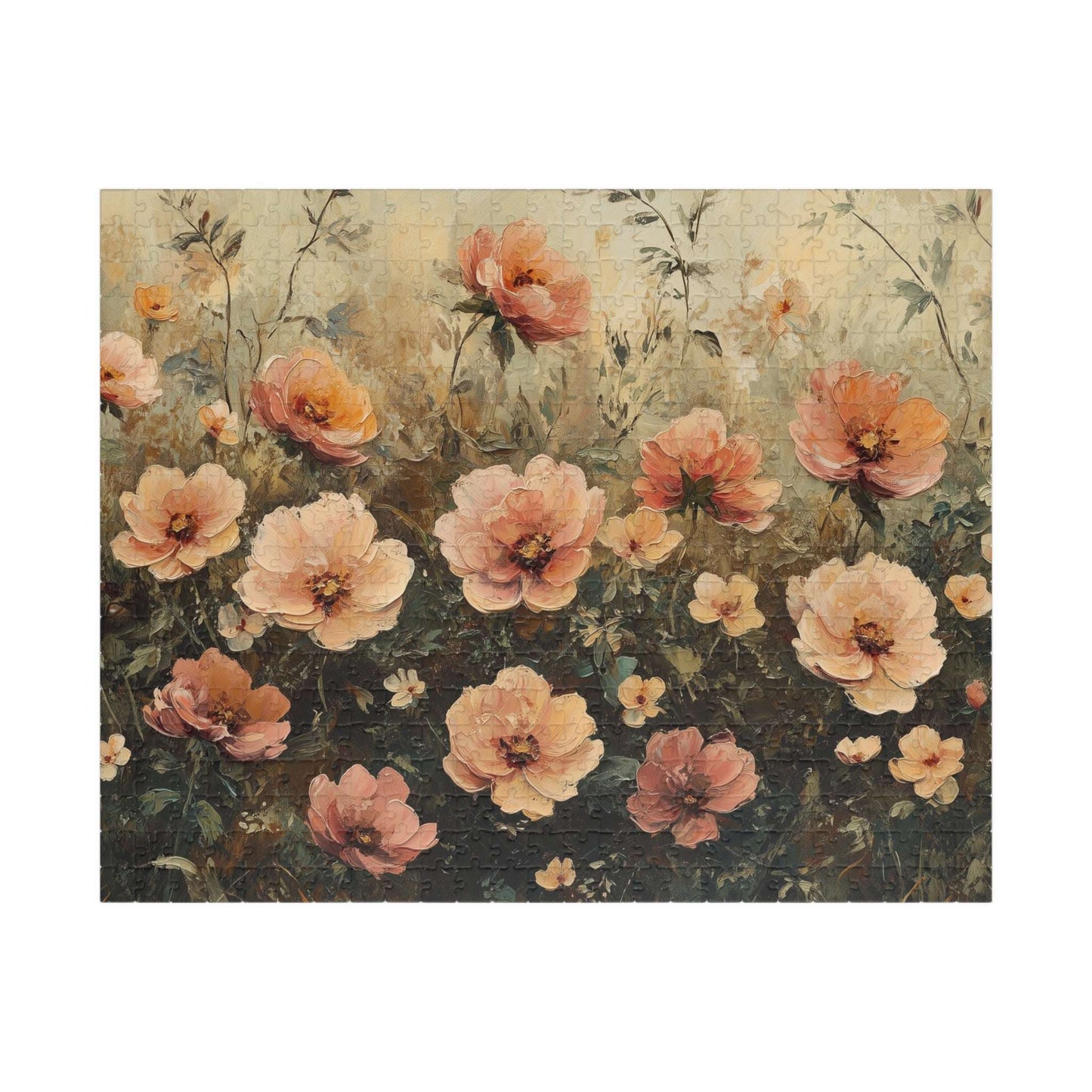 Vintage Floral Jigsaw Puzzle — Romantic Garden Puzzle