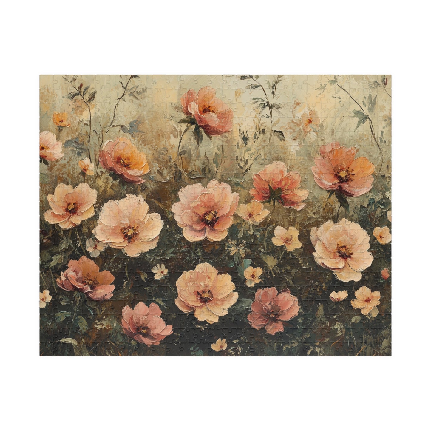 Vintage Floral Jigsaw Puzzle — Romantic Garden Puzzle