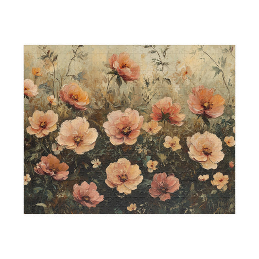 Vintage Floral Jigsaw Puzzle — Romantic Garden Puzzle