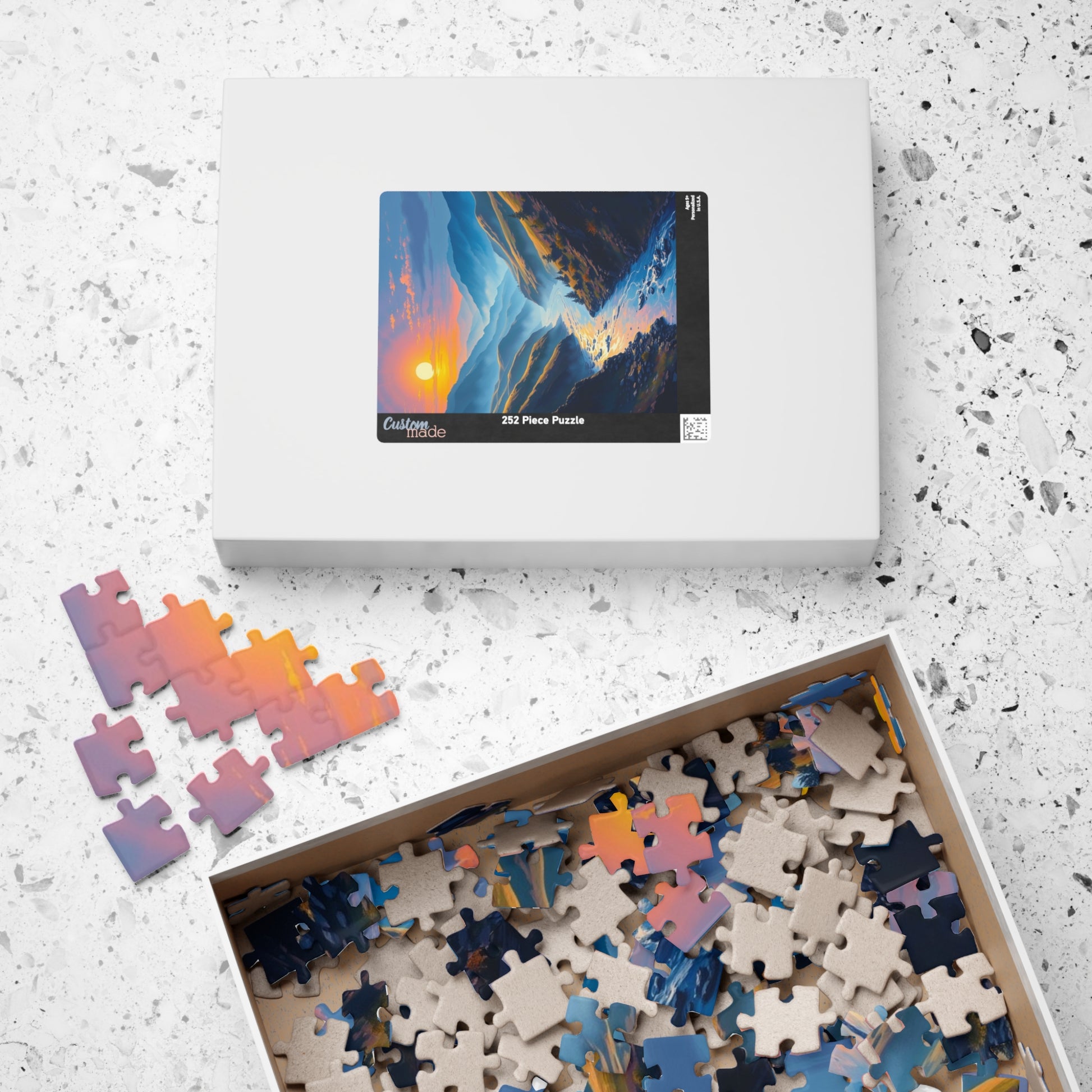 Serene Landscape Puzzle - 110/252/520/1014-piece, Nature Lover's Gift, Relaxing Activity, Family Fun, Mindfulness Toy Puzzle The Puzzle Chest