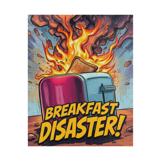 Breakfast Disaster Jigsaw Puzzle, Pop Art Puzzle for Adult, Fun Family Activity, Unique Birthday Holiday Gift, Game Night Creative Challenge 520 pcs (Vertical) Puzzle The Puzzle Chest