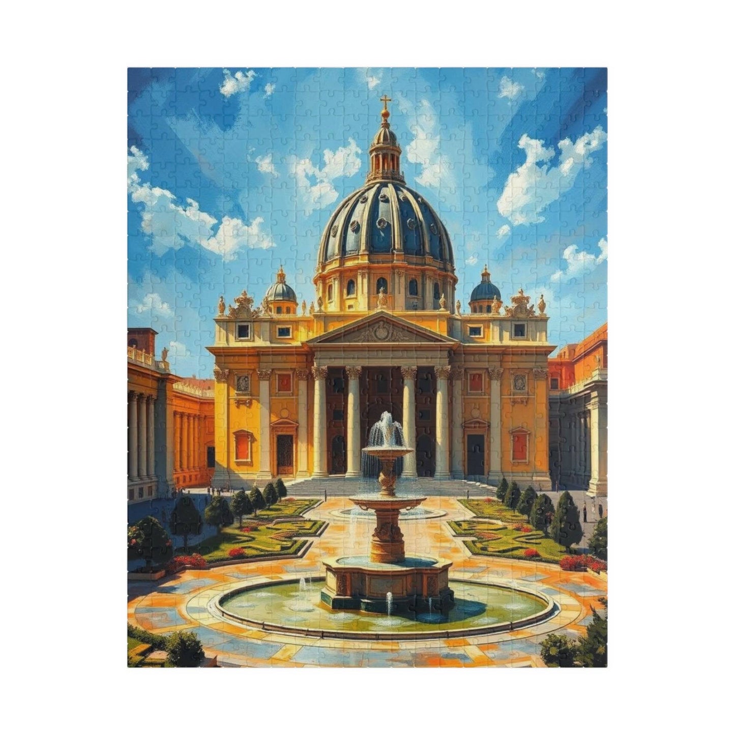 St. Peter’s Basilica Puzzle – Jigsaw of Vatican Landmark, Dome and Colonnades, Architecture Puzzle The Puzzle Chest