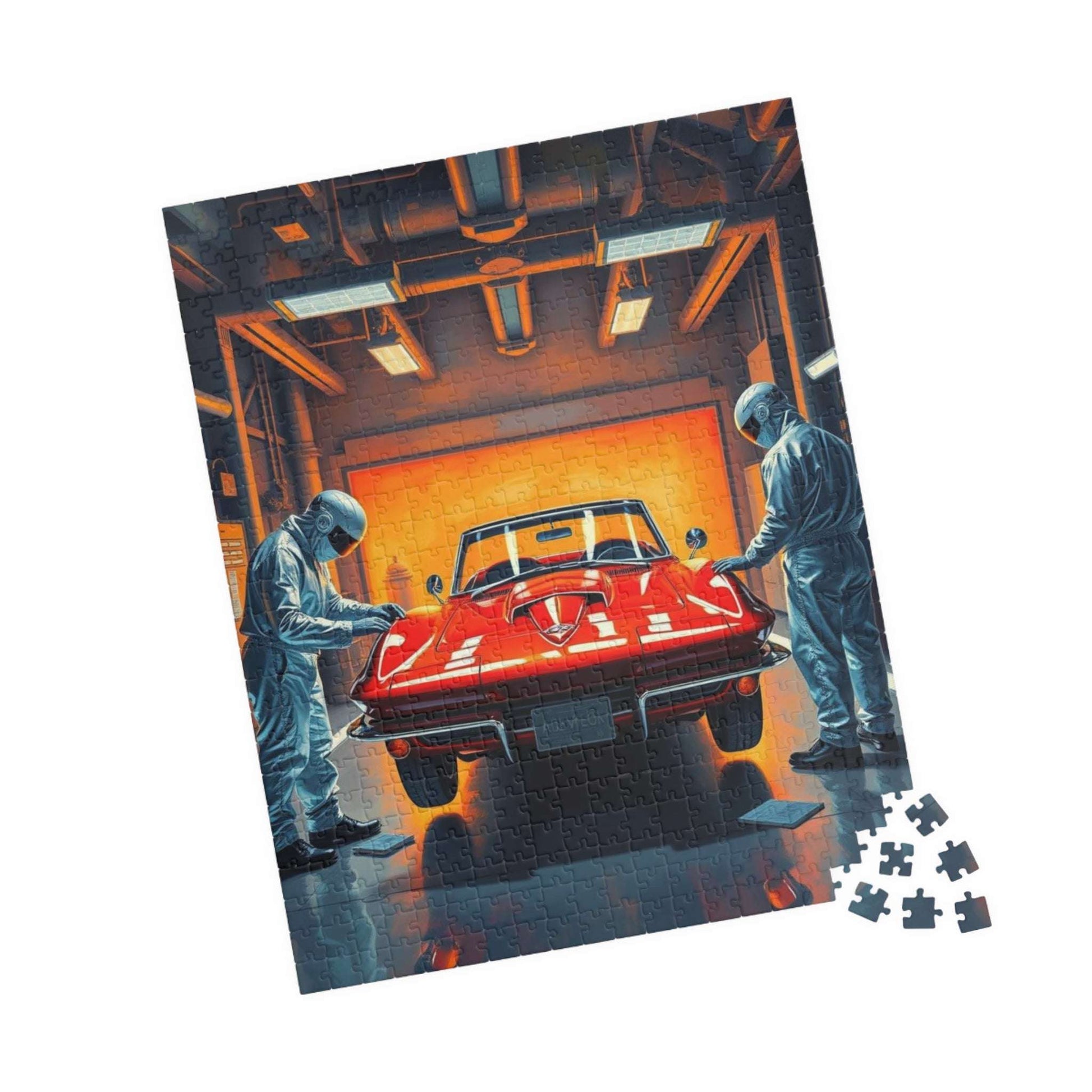 Classic Auto Restoration Puzzle, Nostalgic Vehicle Art Puzzle, Auto Enthusiast Gift Puzzle The Puzzle Chest