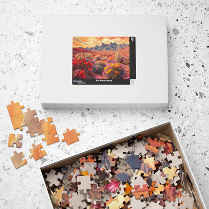 Desert Sunset Puzzle, 110-1014 Piece Landscape Jigsaw Game for Adult, Nature Lover Gift, Art Puzzle for Hobbyist, Family Night or Solo Fun Puzzle The Puzzle Chest