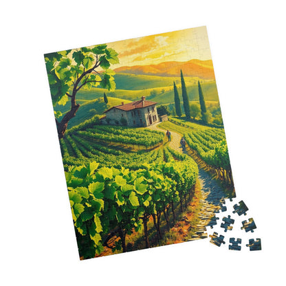 Vineyard Escape Puzzle - 110, 252, 520, 1014-piece Scenic Jigsaw for Nature Lovers, Family Activity Puzzle The Puzzle Chest