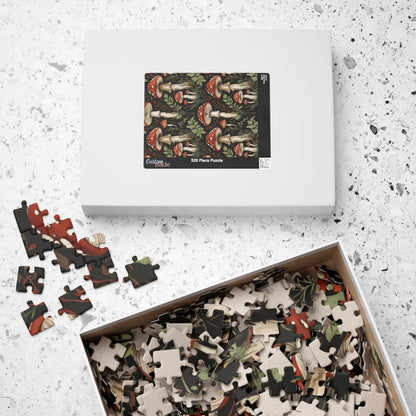 Vintage Mushroom Collage Jigsaw Puzzle, Nature Inspired Toadstool Art, Fun Fungi Game for Family Bonding, Puzzle Lover Best Unique Gift Puzzle The Puzzle Chest
