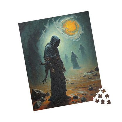 Mystical Dark Fantasy Puzzle - Tormented Figure in Barren Wasteland Gothic Art, Solo Fun or Family Game Night, Ideal Gift for Puzzle Lovers Puzzle The Puzzle Chest