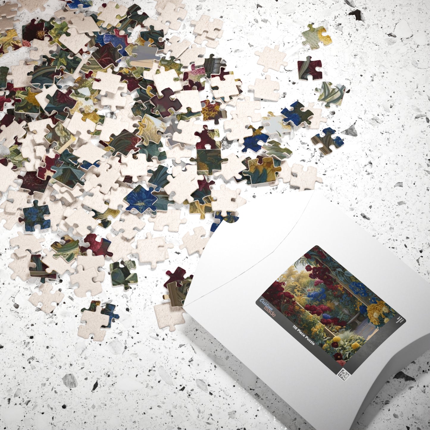 Colorful Floral Garden Puzzle, 110, 252, 520, 1014-piece Flower Adult Jigsaw Game, Creative Gift Idea, Family Activity, Puzzle Lover, Nature Art Puzzle The Puzzle Chest