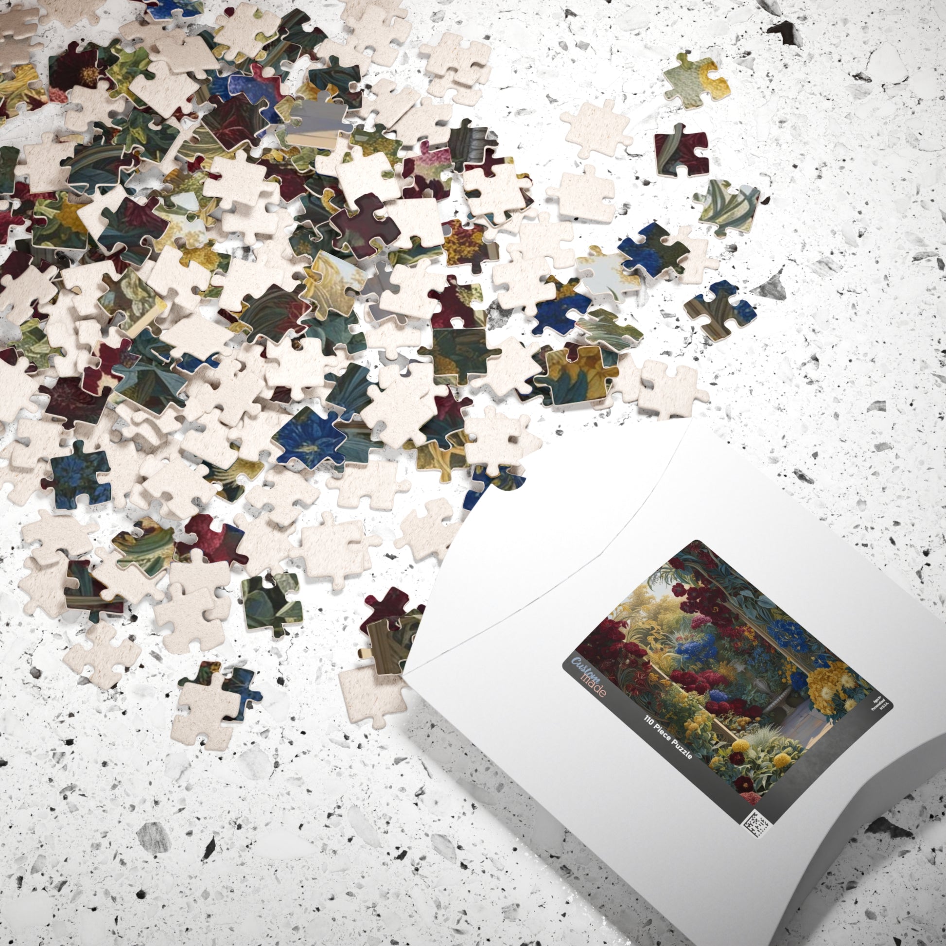 Colorful Floral Garden Puzzle, 110, 252, 520, 1014-piece Flower Adult Jigsaw Game, Creative Gift Idea, Family Activity, Puzzle Lover, Nature Art Puzzle The Puzzle Chest