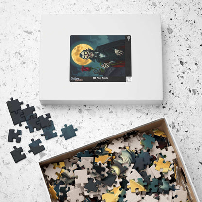 Spooky Vampire Themed Puzzle - Whimsical Gothic Art, Fun Halloween Activity, Unique Gift for Horror Lovers, Family Game Night Puzzle The Puzzle Chest