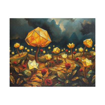Magical Floral Jigsaw Puzzle - 110, 252, 520, 1014-piece, Perfect for Family Game Night, Gift for Art Lover, Fun Home Entertainment, Mindful 520 pcs (Horizontal) Puzzle The Puzzle Chest