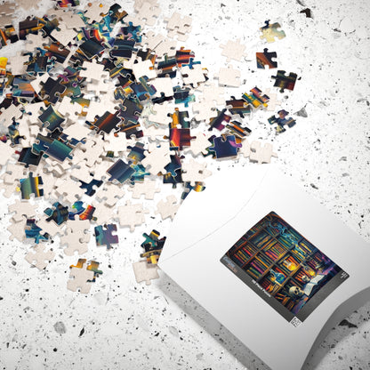 Mystical Library Puzzle - 110-1014 Piece Halloween Jigsaw Game Perfect for Cozy Nights, Gift for Book Lovers, Family Fun, Brain Teaser