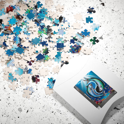 Ying Yang Fish Puzzle, 110-1014 Piece Pisces Zodiac Sign Jigsaw, Mindfulness Activity Gift for Fish Lovers, Family Game Night, Brain Teaser Puzzle The Puzzle Chest
