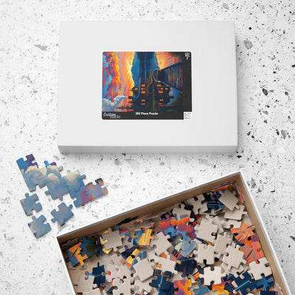 Serene Cabin Sunset Puzzle, Nature Jigsaw for Family Game Night, Gift for Nature Lovers, Cozy Decor Activity, Mindfulness Puzzle The Puzzle Chest