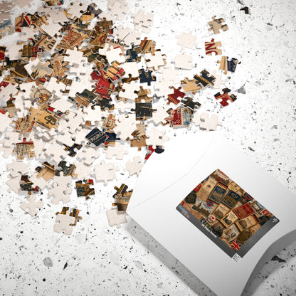 London Matchbook Puzzle | British Landmark Memorabilia Jigsaw | Historic England Vintage Travel Nostalgia Puzzle The Puzzle Chest