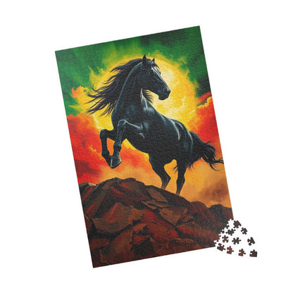 Majestic Horse Puzzle - 110, 252, 520, 1014-piece - Perfect for Horse Lovers, Mindfulness Activity, Family Game Night, Unique Gift Idea Puzzle The Puzzle Chest
