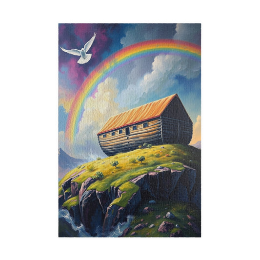 Noah's Ark Jigsaw Puzzle, Perfect for Family Game Night, Religious Holiday Birthday Gift for Friends, Fun Home Entertainment, Relaxing Hobby