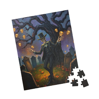 Halloween Themed Puzzle, Spooky Skeleton Design, Adult Jigsaw Game for Fall Decor, Family Game Night, Perfect for Autumn Celebrations, Gift Puzzle The Puzzle Chest