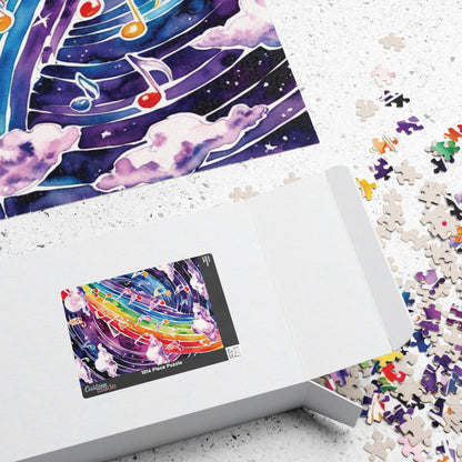 Musical Galaxy Puzzle, Music Nebula Trippy Jigsaw, Music Lover Unique Gift Idea, Mindfulness Activity, Relaxing Hobby, Family Entertainment Puzzle The Puzzle Chest