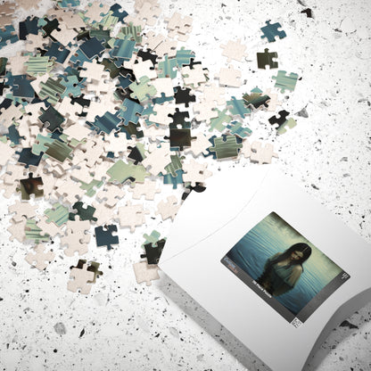 The Veil Between Gothic Jigsaw Puzzle, Mystical Reflection, Enigmatic Water Scene, Gothic Art Print, Gift for Friend, Solo Fun, Game Nights Puzzle The Puzzle Chest