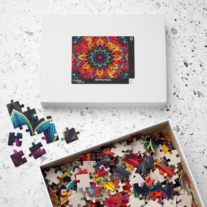 Vibrant Mandala Puzzle - Colorful Abstract Jigsaw Game Puzzle The Puzzle Chest